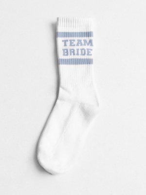 Maya Dusty Blue 'Team Bride' Socks